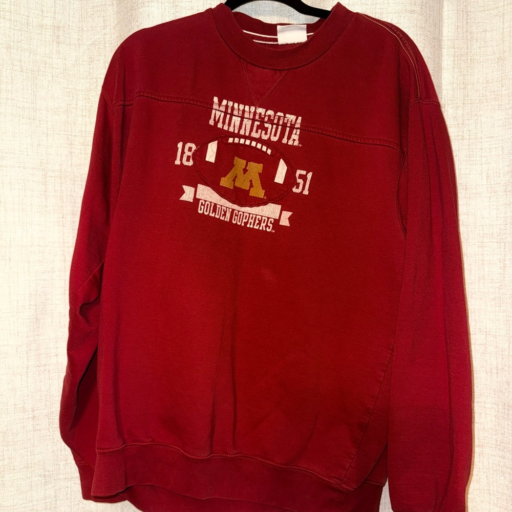 Vintage Minnesota Golden Gophers Red crewneck